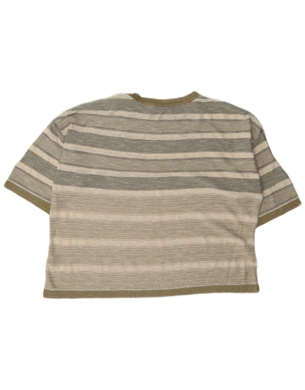 Marks & Spencer T-shirt damski Top UK 18 XL, wielokolorowa bawełna w paski