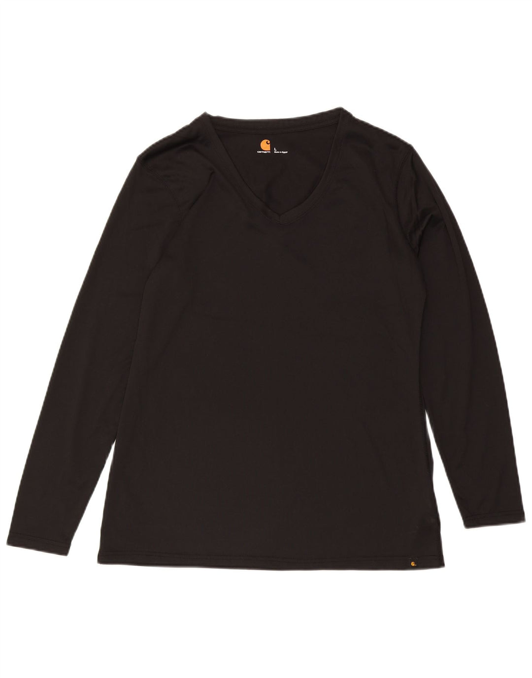 Damski top Carhartt z długim rękawem UK 16, duży, czarny poliester