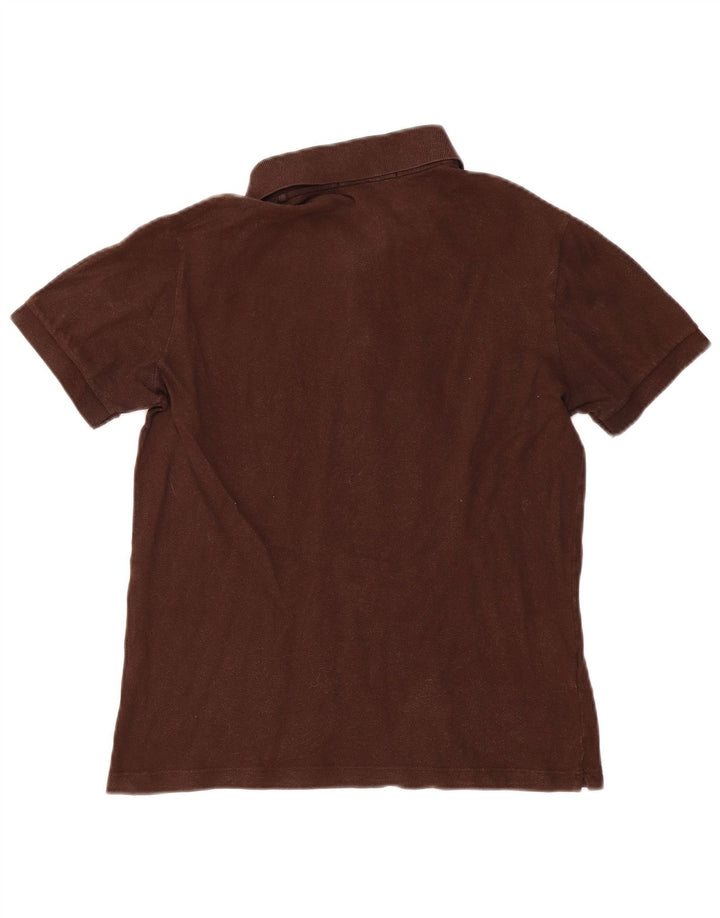 Męska koszulka polo Fred Perry, mała, brązowa, bawełniana
