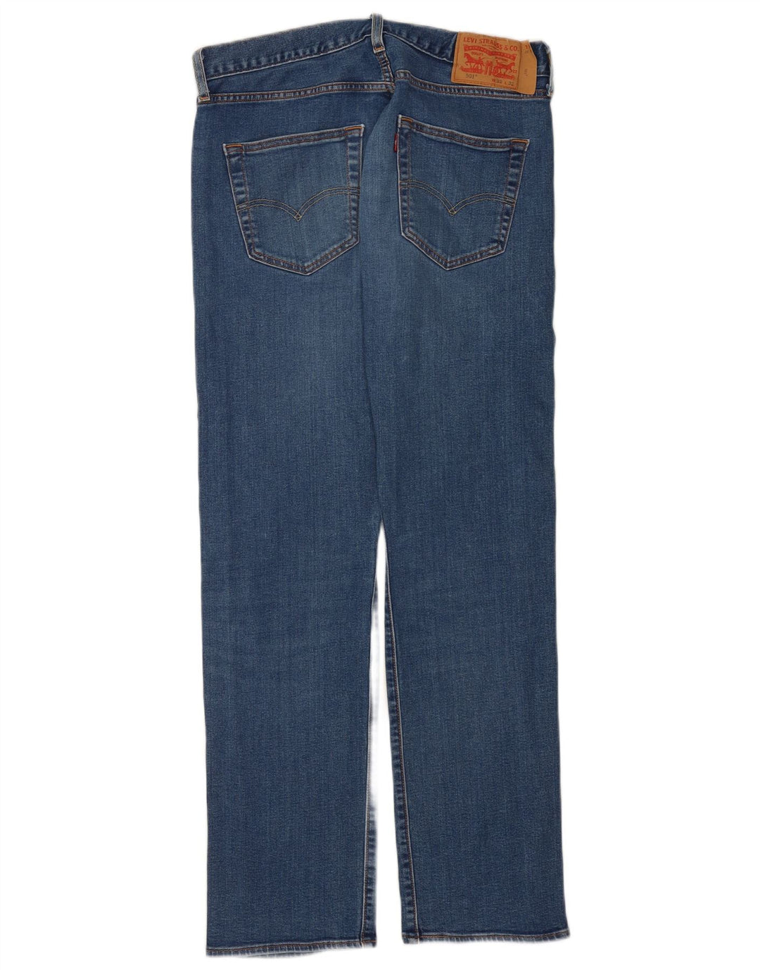 Męskie jeansy Levi's 501 Straight W32 L32 Niebieskie bawełniane