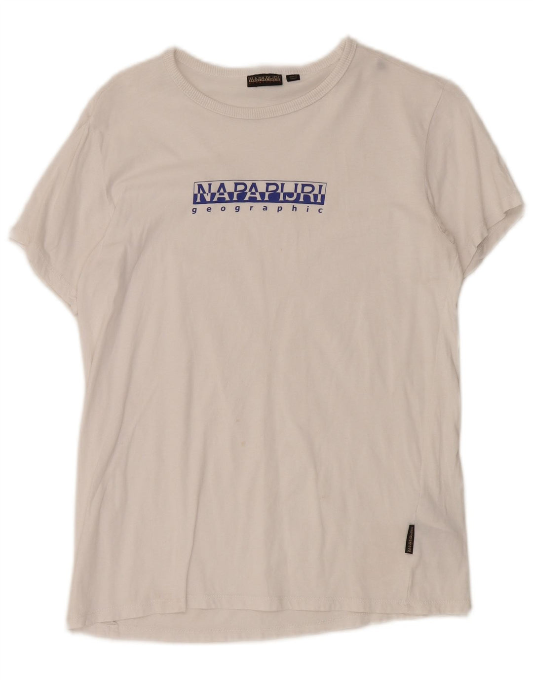 NAPAPIJRI Womens Graphic T-Shirt Top UK 12 Medium White
