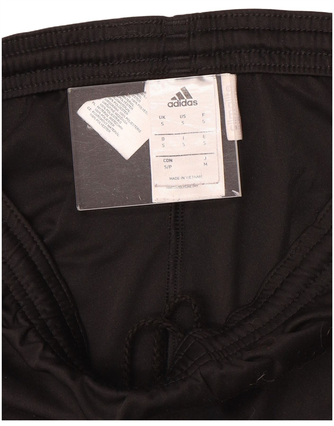 Męskie spodenki sportowe Adidas Climalite, małe, czarne, poliestrowe