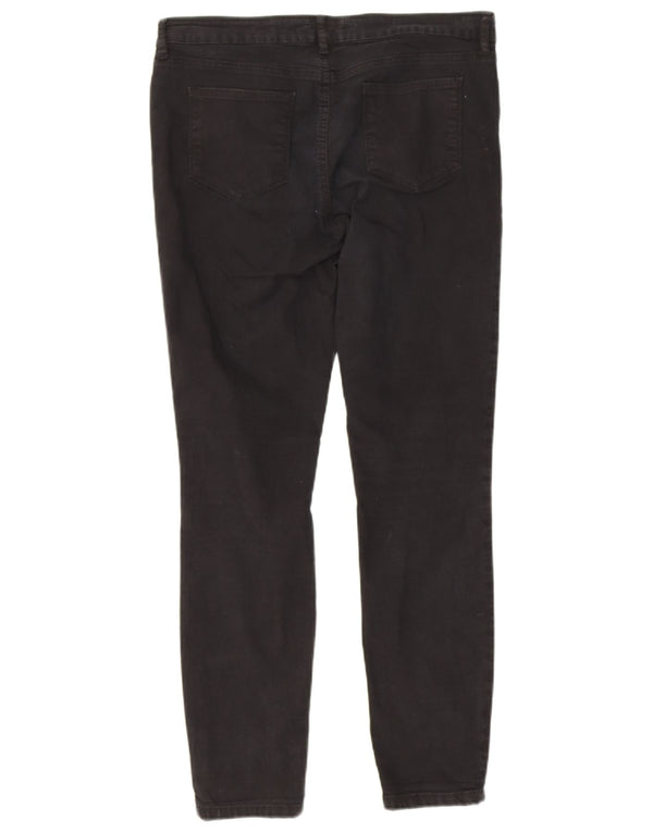 Damskie jeansy skinny Fat Face UK 14 Large W34 L28 Czarna bawełna