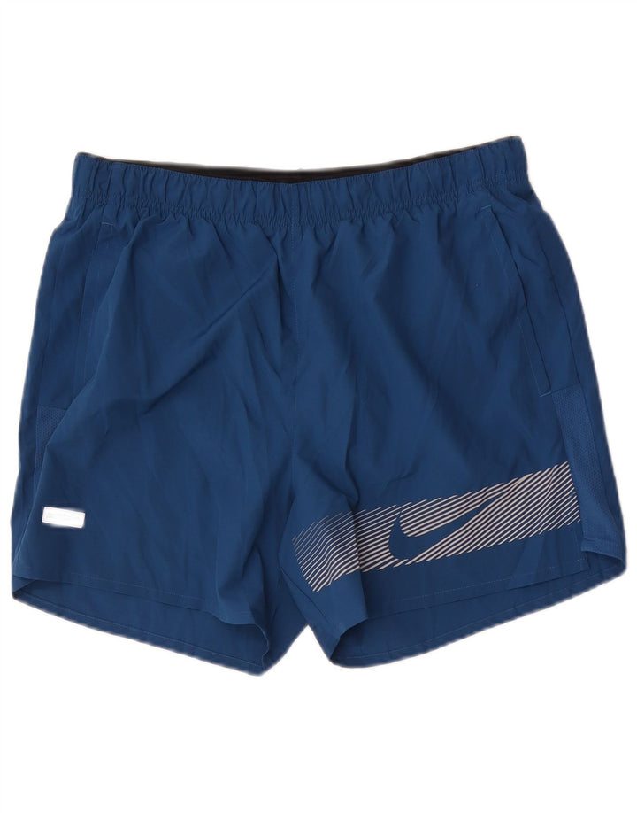 Męskie spodenki sportowe Nike Dri Fit Graphic, średni granatowy poliester