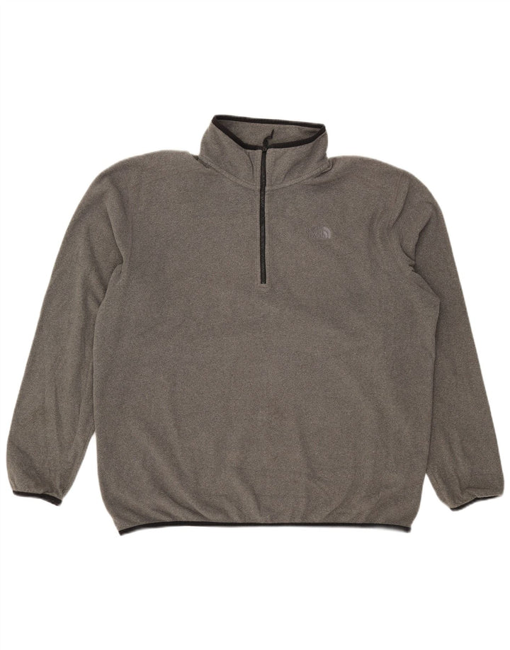 Męski sweter polarowy The North Face z zamkiem błyskawicznym XL, szary, poliestrowy