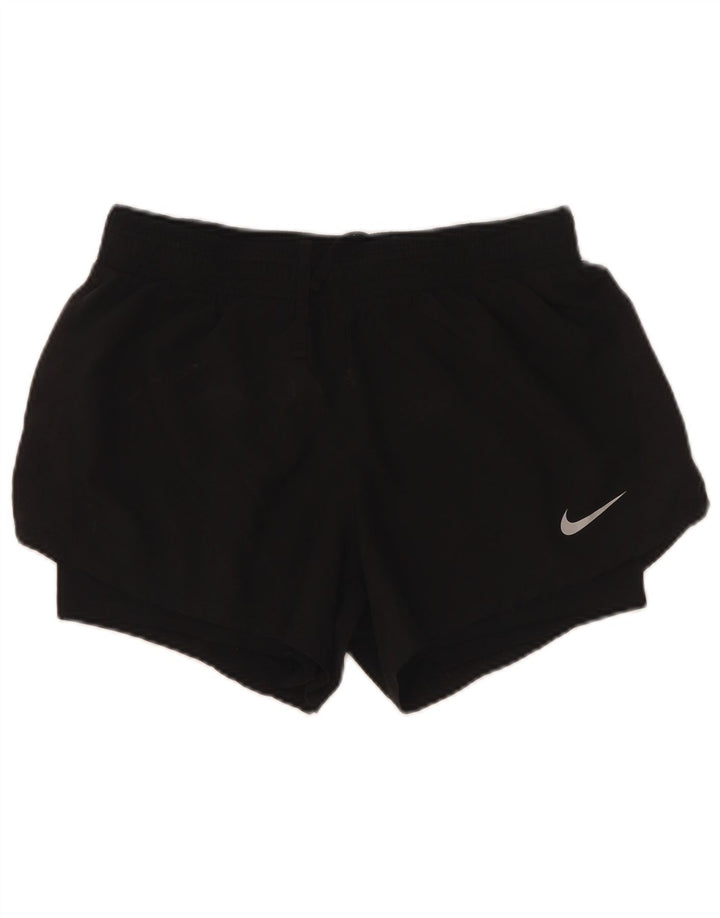 Damskie spodenki sportowe Nike UK 12, średni czarny poliester