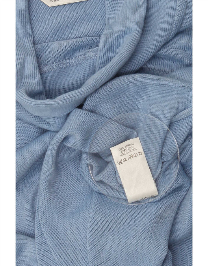 Marks & Spencer Damski sweter z golfem UK 12, średni niebieski