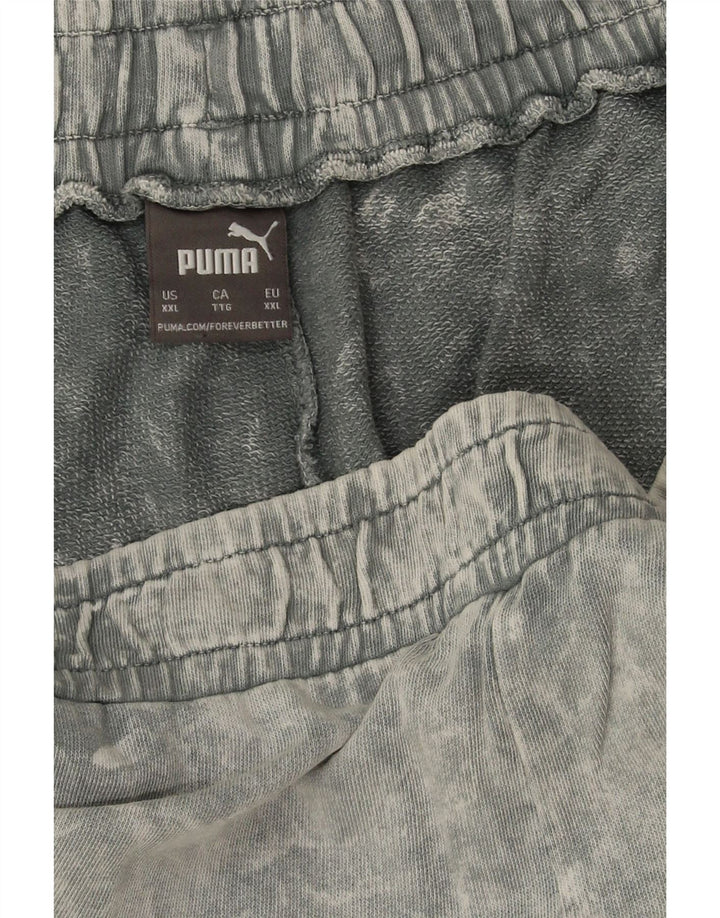 Męskie spodenki sportowe Puma 2XL Szare, bawełniane Tie Dye