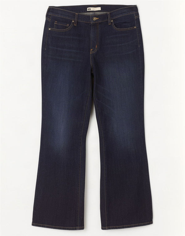Jeansy Levi's 515 Damskie z wysokim stanem Bootcut US 16 2XL W33 L32 Granatowe