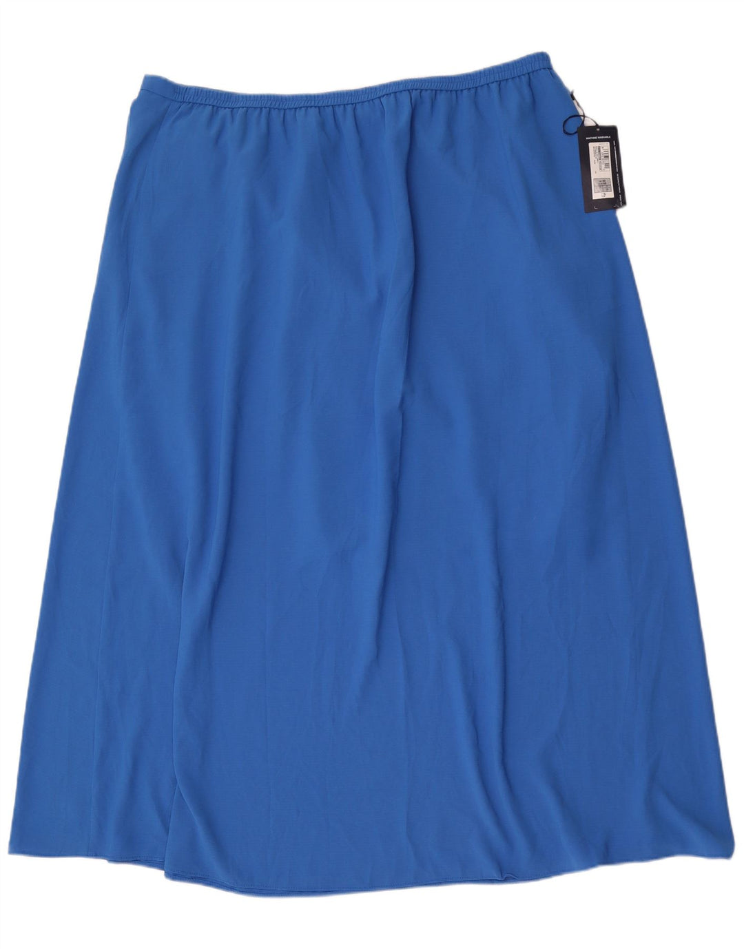 Marks & Spencer Damska spódnica w kształcie litery A UK 20 2XL W40 Niebieski poliester