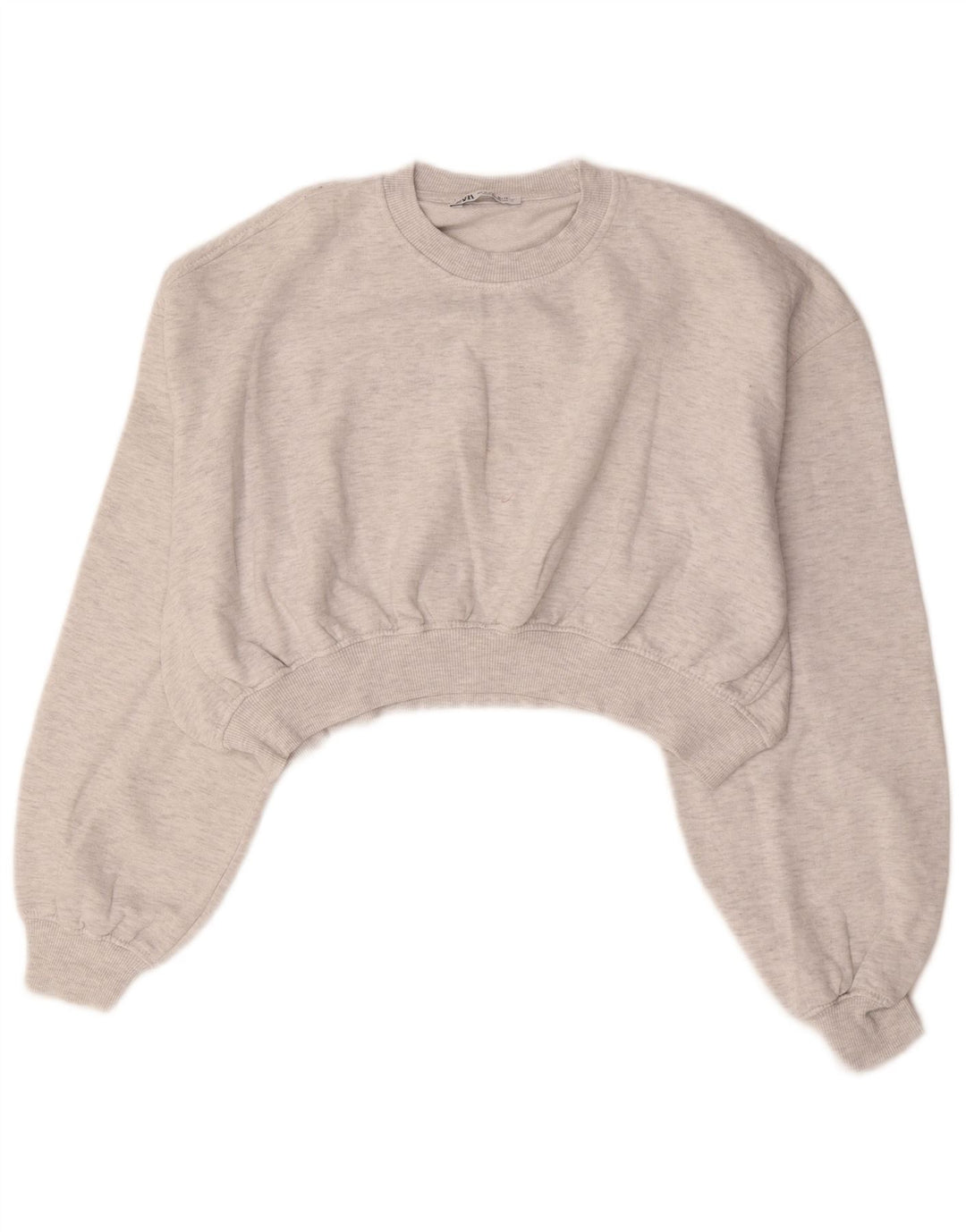 Damska bluza oversize Zara Crop UK 14, średni szary