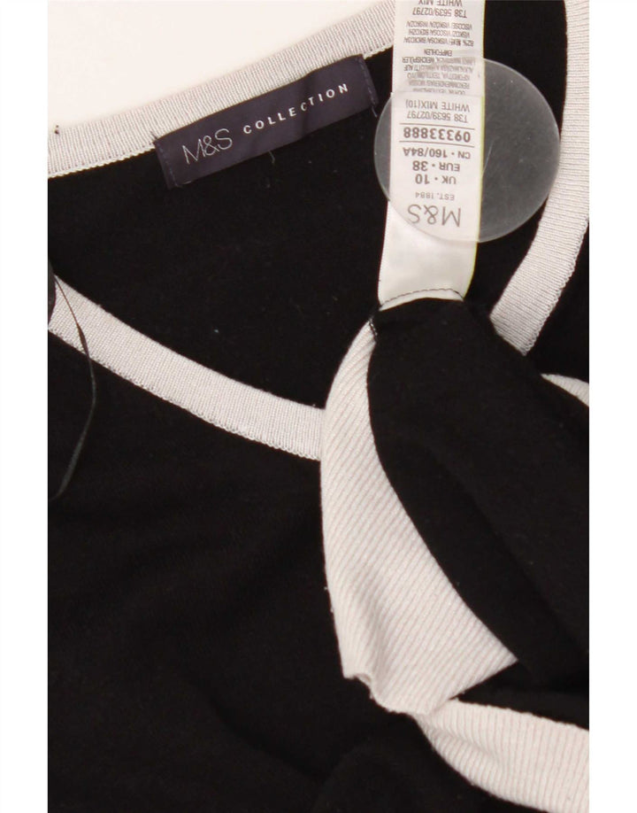 Marks & Spencer Damski sweter kardigan UK 10 Samll Black Colorblock