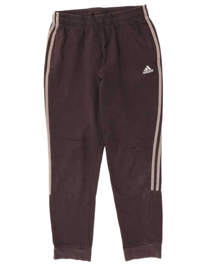Damskie spodnie dresowe ADIDAS Joggers UK 12 Średnia czarna bawełna