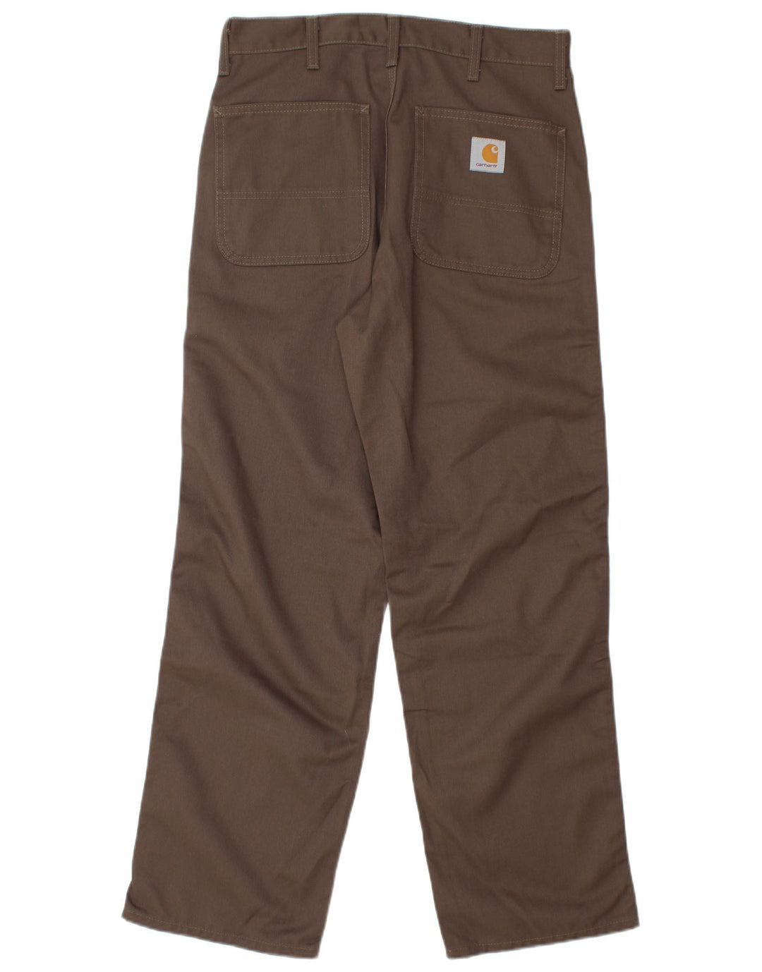 Męskie proste spodnie chino CARHARTT W30 L32 brązowy poliester