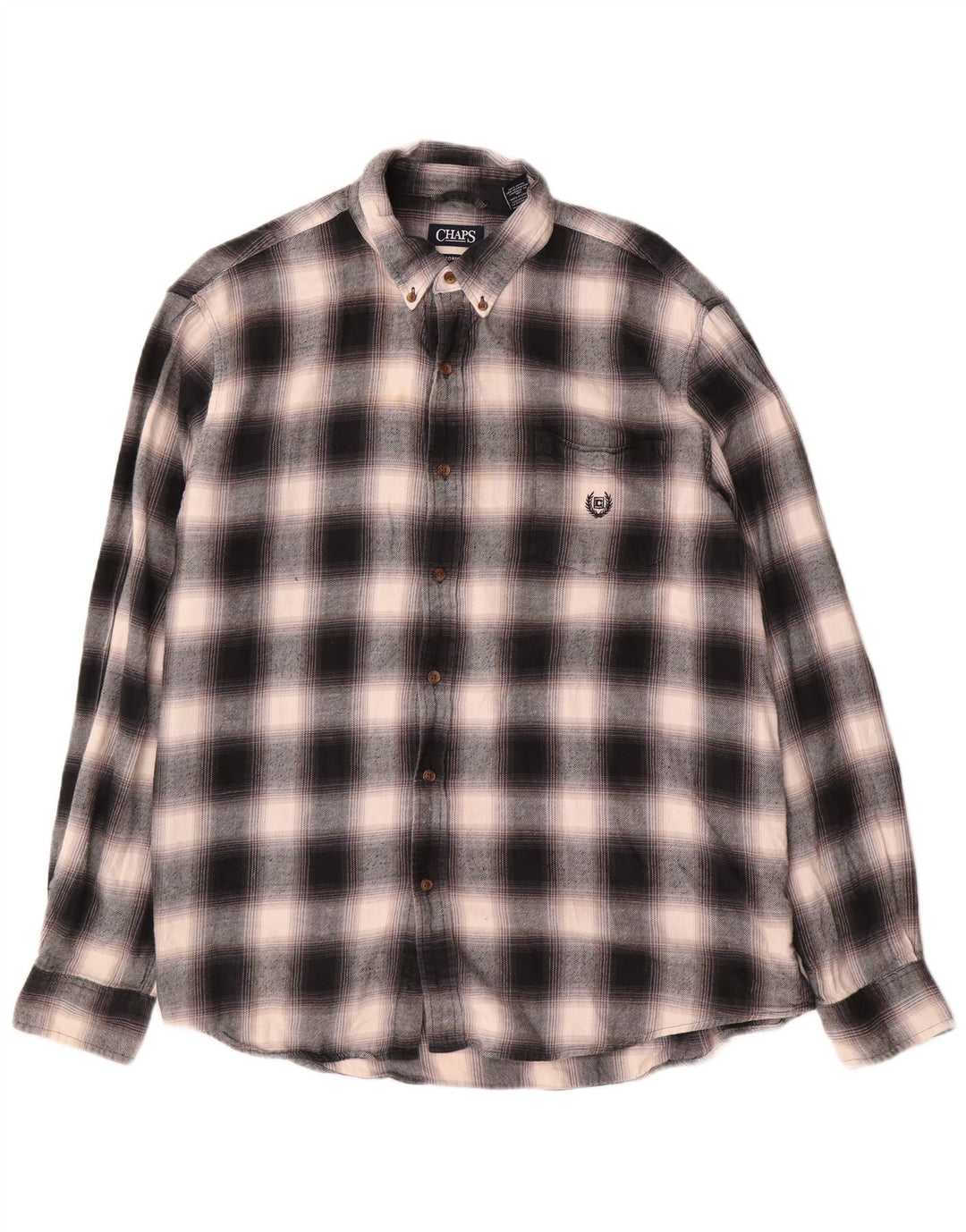 Męska koszula flanelowa Chaps 2XL, bawełniana szara krata