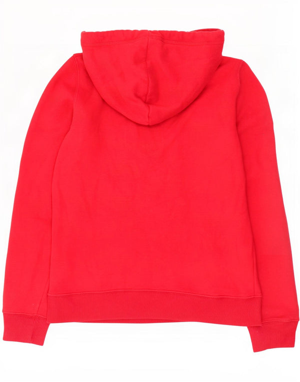 Damski sweter z kapturem Hollister Graphic UK 6 XS, czerwony, bawełniany