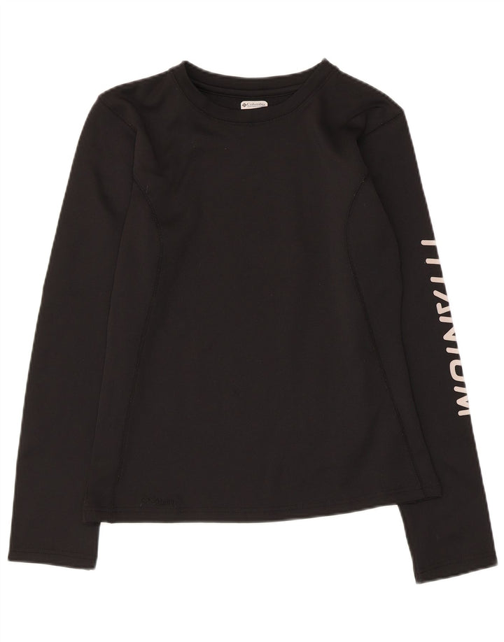 Damski top Columbia Titanium Graphic z długim rękawem UK 10 Small Black