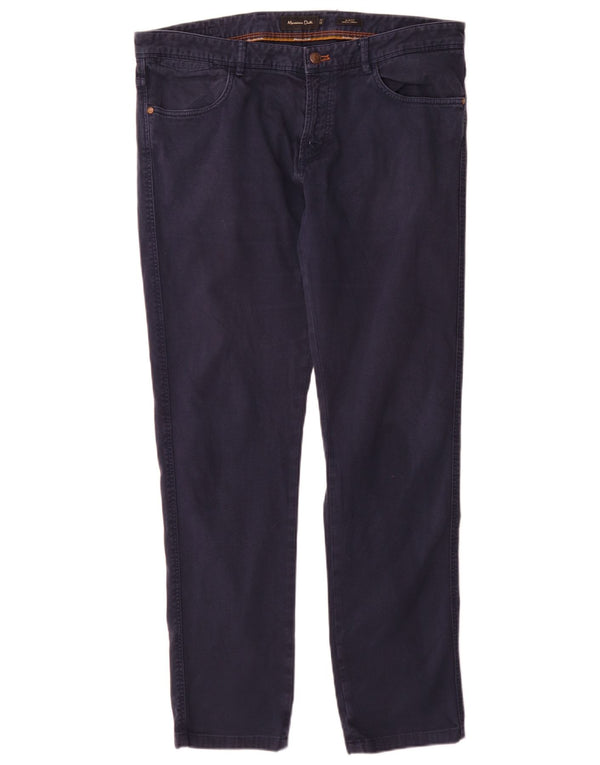 Spodnie męskie Massimo Dutti Slim Fit EU 44 Large W34 L32 Granatowe