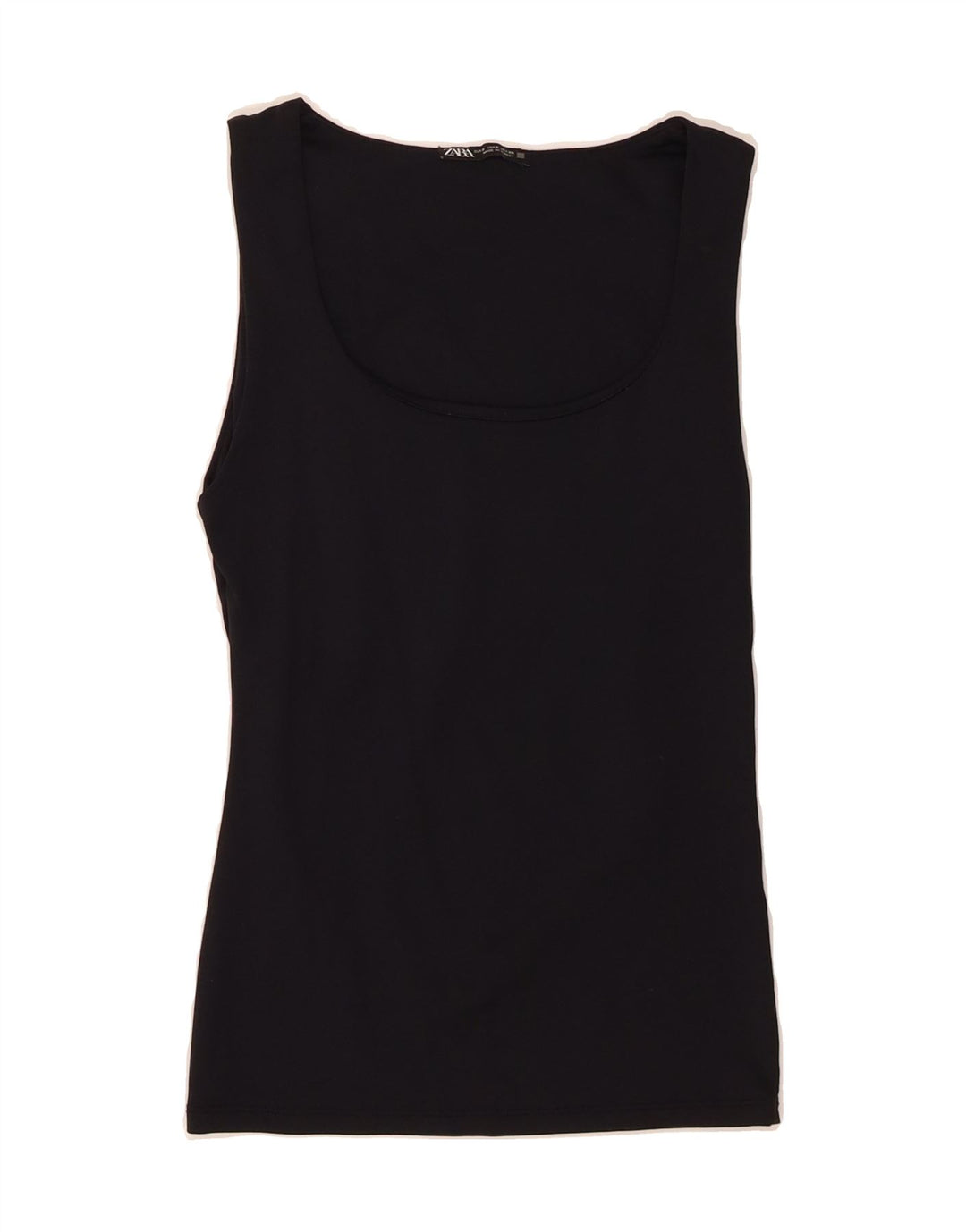 ZARA Womens Vest Top UK 8 Small Black Vintage Zara and Second-Hand Zara from Messina Hembry 