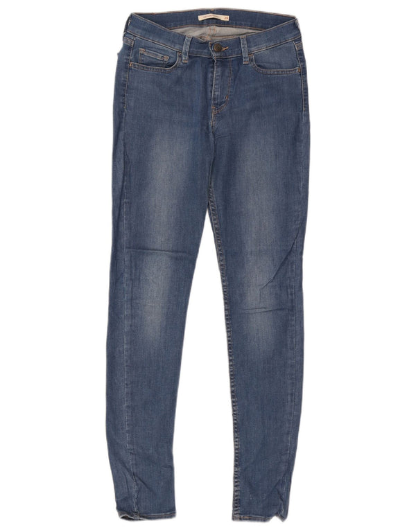 Damskie jeansy Levi's 710 Super Skinny W29 L30 Niebieska bawełna