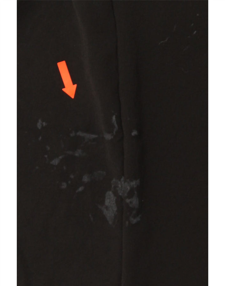 Zara Damskie spodnie typu casual, zawijane, średnie W30 L27, czarne, poliestrowe