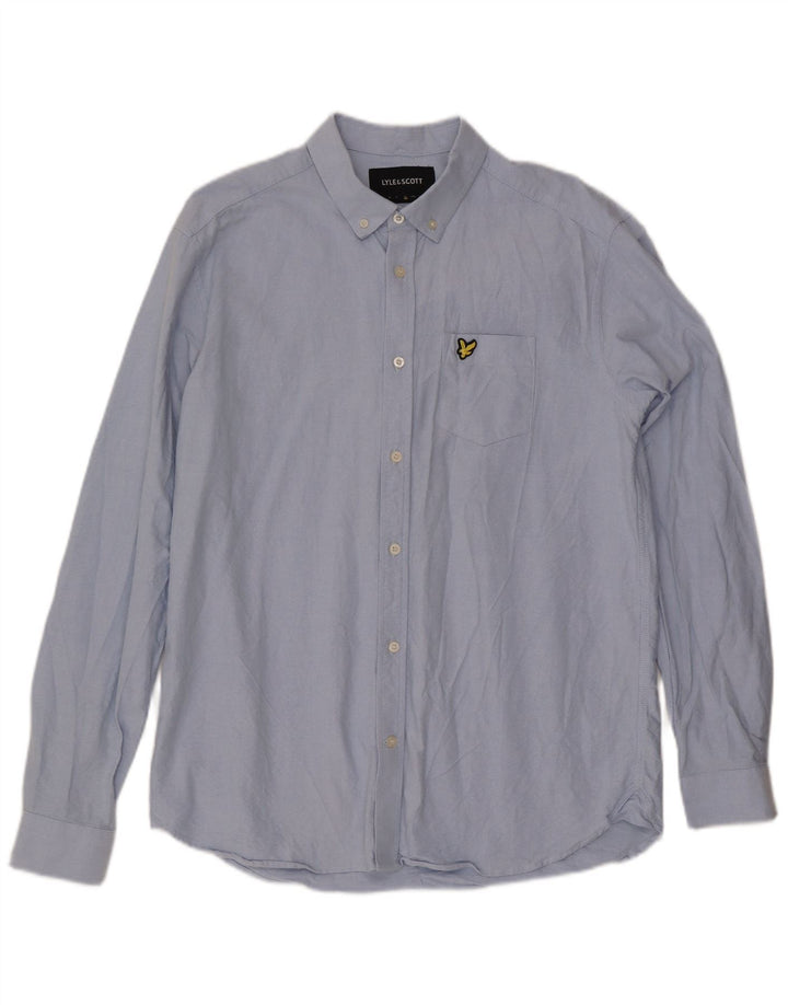 Koszula męska LYLE & SCOTT XL, niebieska, bawełniana