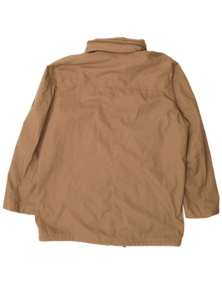 Męska kurtka z kapturem Jack Wolfskin UK 44 XL, beżowy poliester