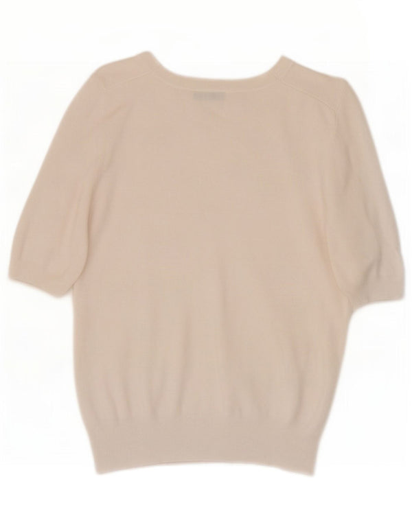 Damska bluzka z krótkim rękawem Zara Top UK 10 Small White