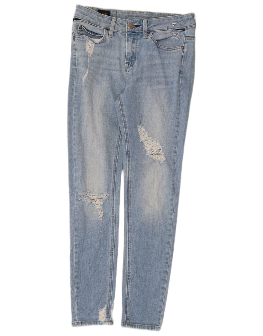 Damskie jeansy LEE Super Skinny w trudnej sytuacji W26 L27 Niebieska bawełna