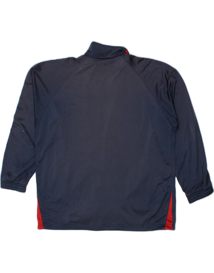 DIADORA Mens Tracksuit Top Jacket UK 46 2XL Navy Blue Polyester Vintage Diadora and Second-Hand Diadora from Messina Hembry 