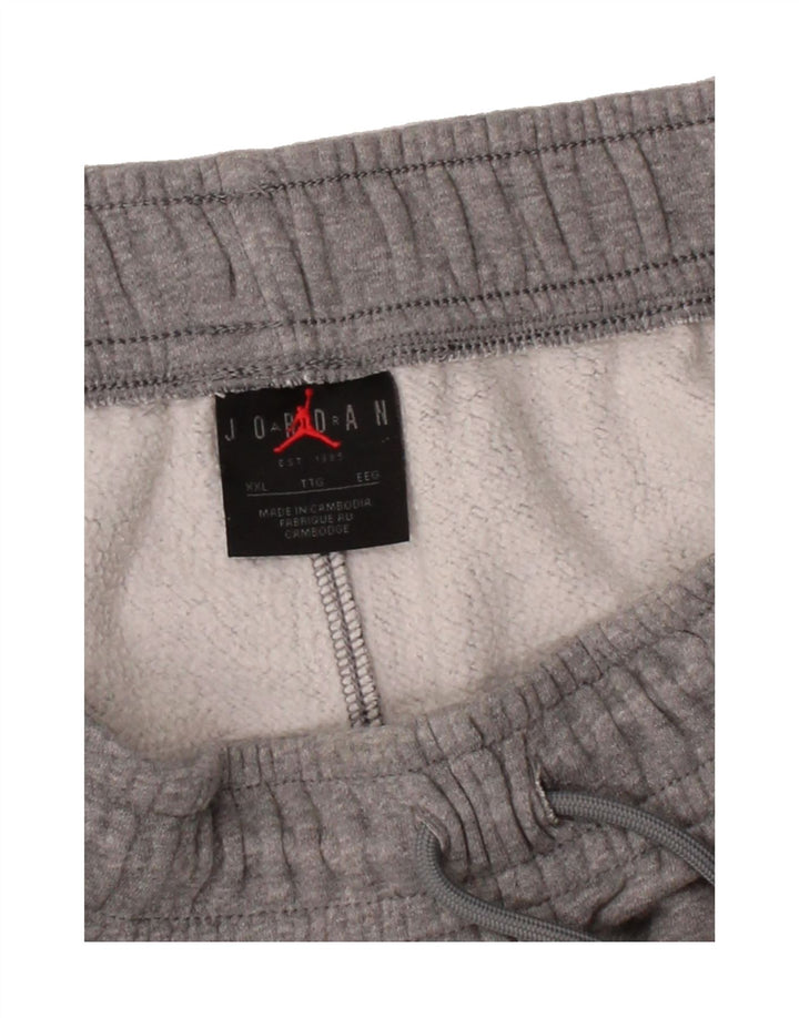 JORDAN Womens Tracksuit Trousers Joggers 2XL Grey Cotton Vintage Jordan and Second-Hand Jordan from Messina Hembry 
