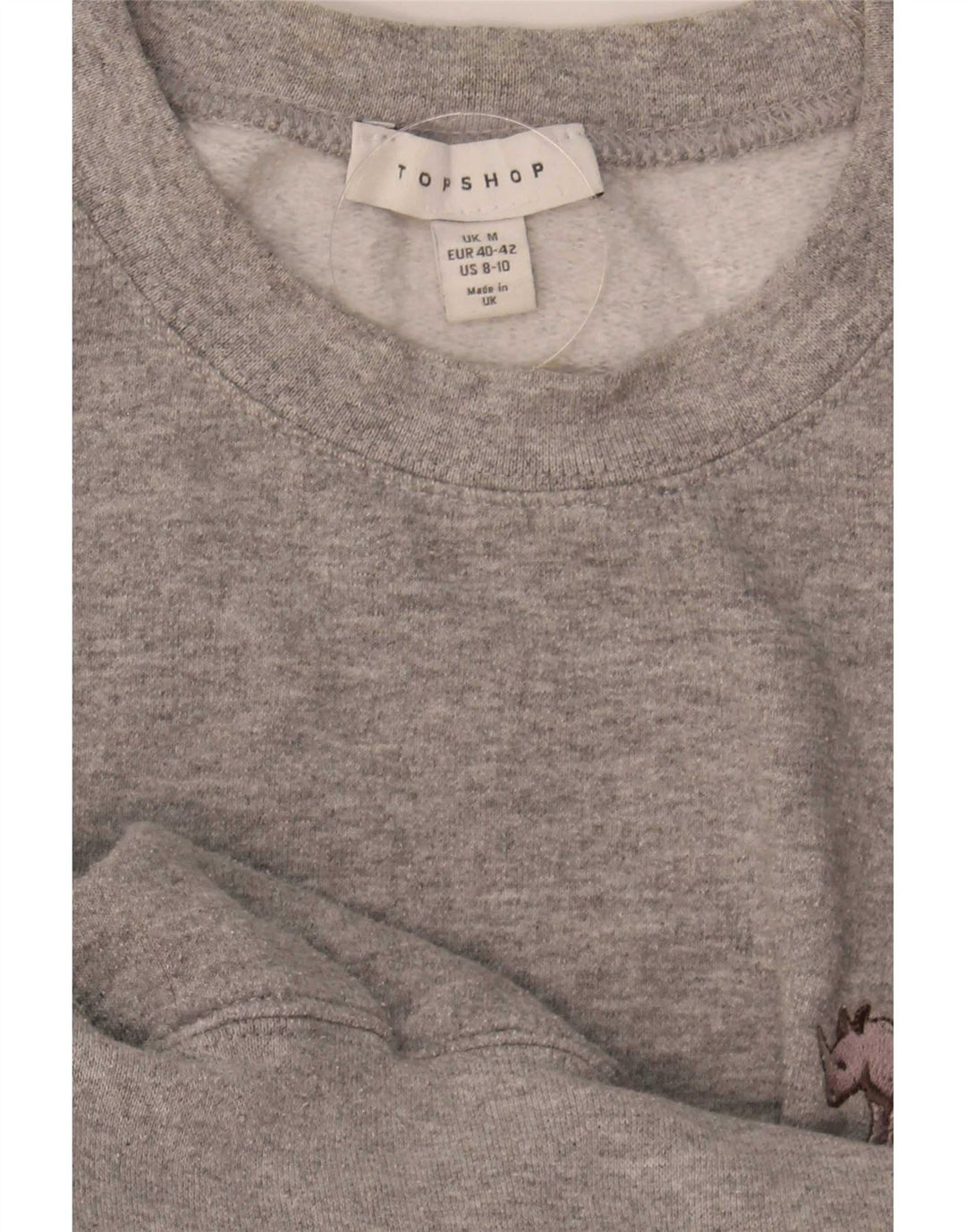 Damska bluza dresowa Topshop UK 14, średnioszara, nakrapiana