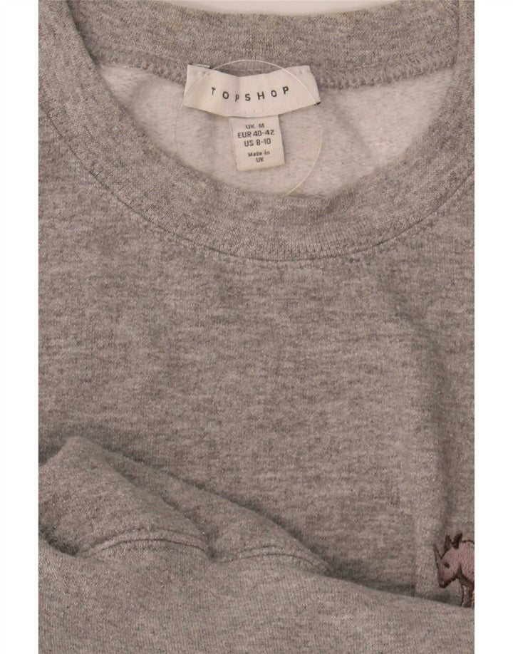 Damska bluza dresowa Topshop UK 14, średnioszara, nakrapiana
