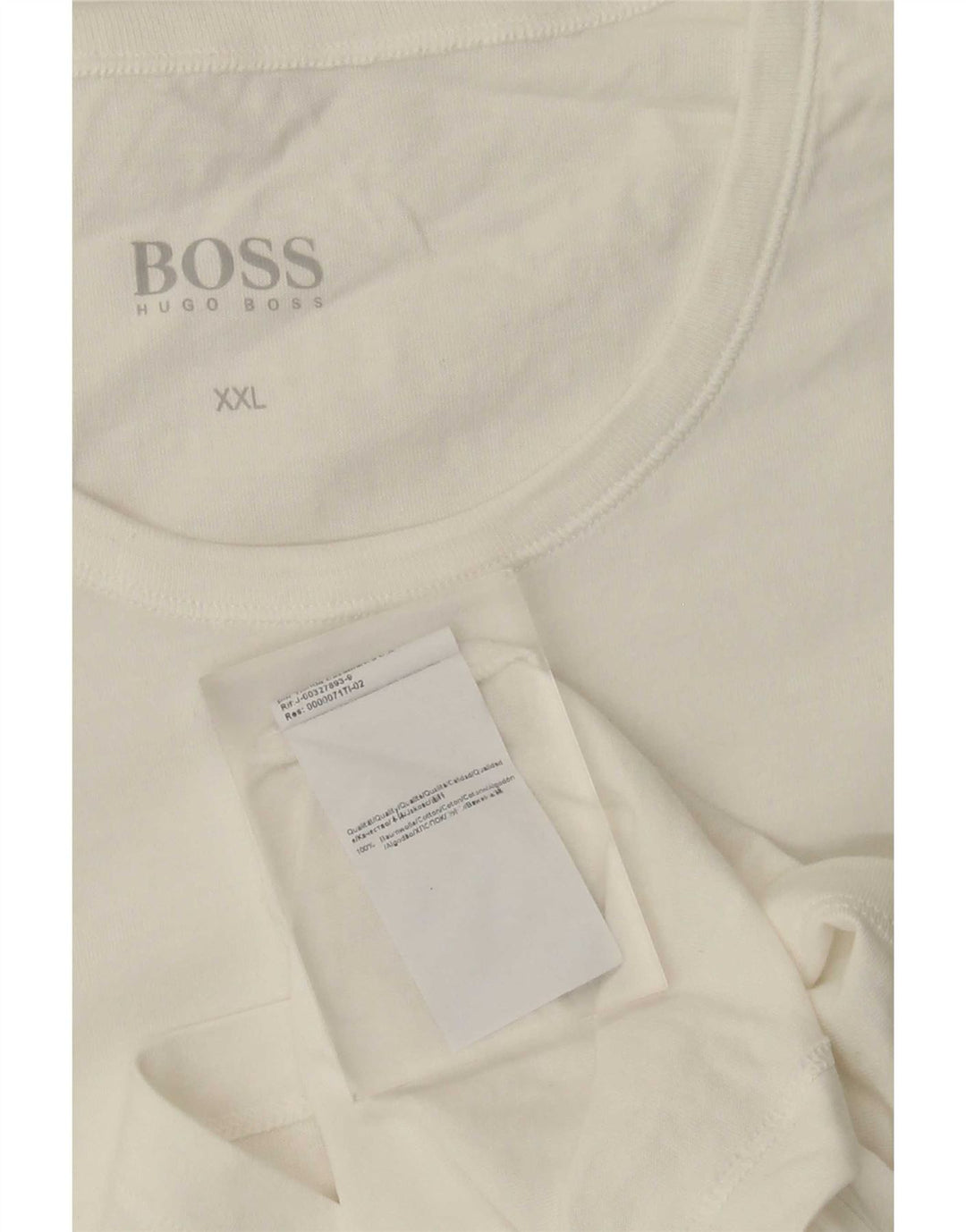 Koszulka męska Hugo Boss Top 2XL Biała bawełna