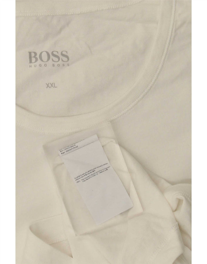 Koszulka męska Hugo Boss Top 2XL Biała bawełna