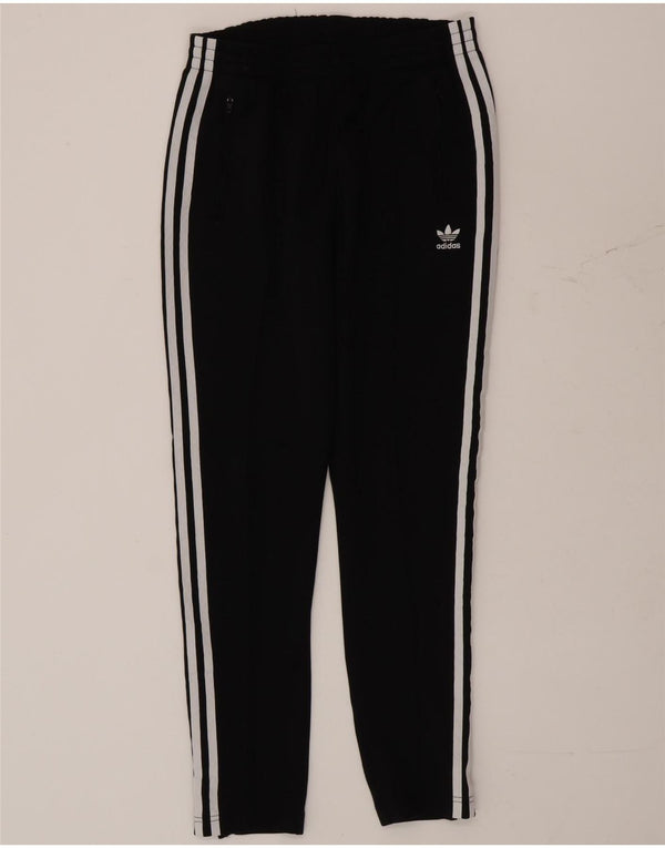 Damskie spodnie dresowe Adidas UK 10, małe, czarne, poliestrowe