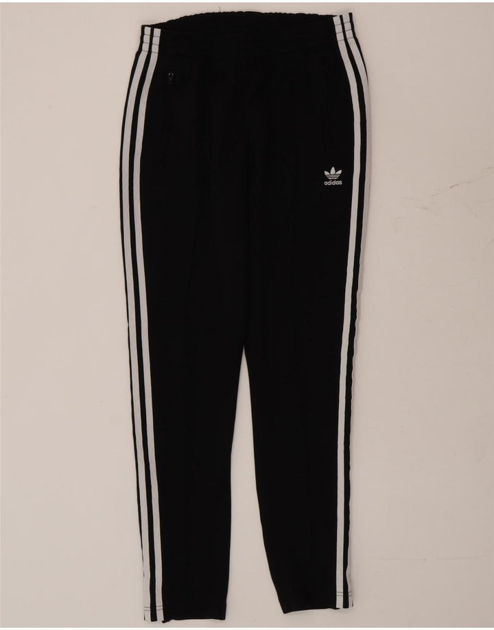 Damskie spodnie dresowe Adidas UK 10, małe, czarne, poliestrowe