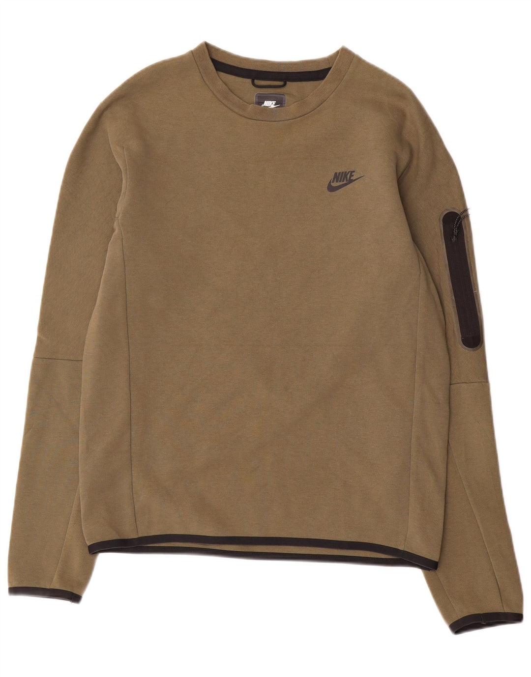 Męska bluza dresowa Nike o regularnym kroju, mała, bawełniana w kolorze khaki