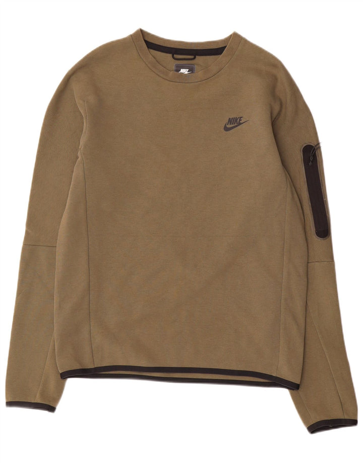 Męska bluza dresowa Nike o regularnym kroju, mała, bawełniana w kolorze khaki