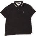 NAUTICA Mens Polo Shirt 2XL Black Cotton Vintage Nautica and Second-Hand Nautica from Messina Hembry 