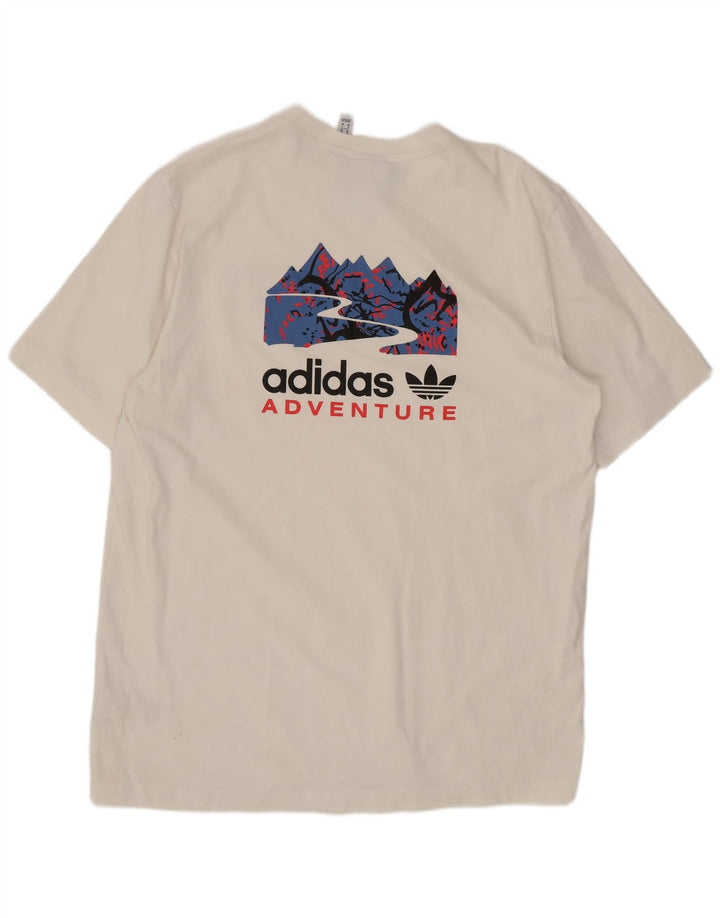 Męska koszulka graficzna Adidas Top Medium White Sports