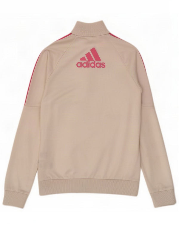 Dziewczęca bluza dresowa z grafiką Adidas 13-14 lat Biała Poliester