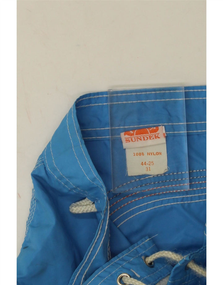 Męskie spodenki kąpielowe Sundek, średni niebieski nylon