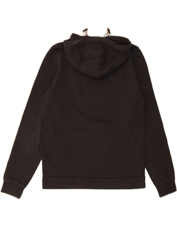 TOMMY HILFIGER Mens Graphic Hoodie Jumper Medium Black Cotton Vintage Tommy Hilfiger and Second-Hand Tommy Hilfiger from Messina Hembry 