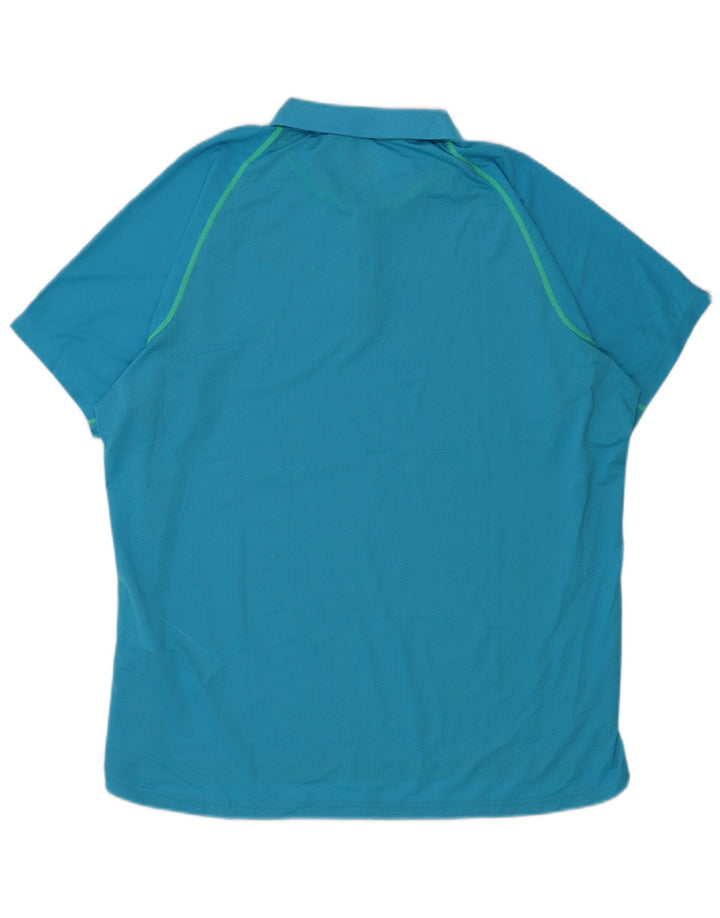 Męska koszulka polo Asics XL, niebieska, poliestrowa