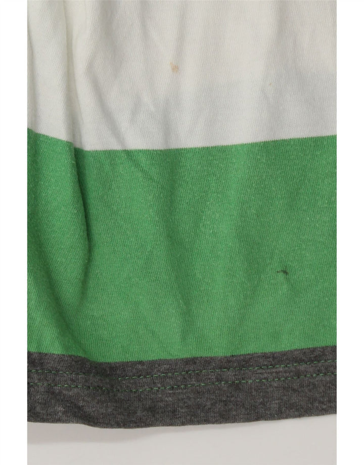 Męska koszulka polo do rugby Reebok, duża, bawełniana w zielone paski