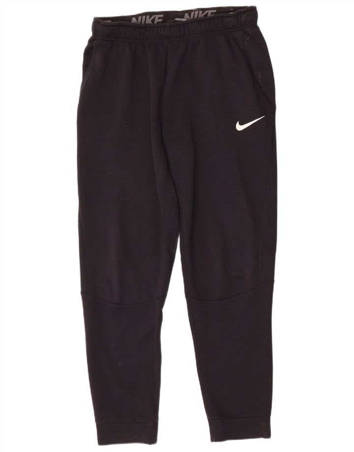 Męskie spodnie dresowe Nike Dri Fit Joggery, średni czarny poliester