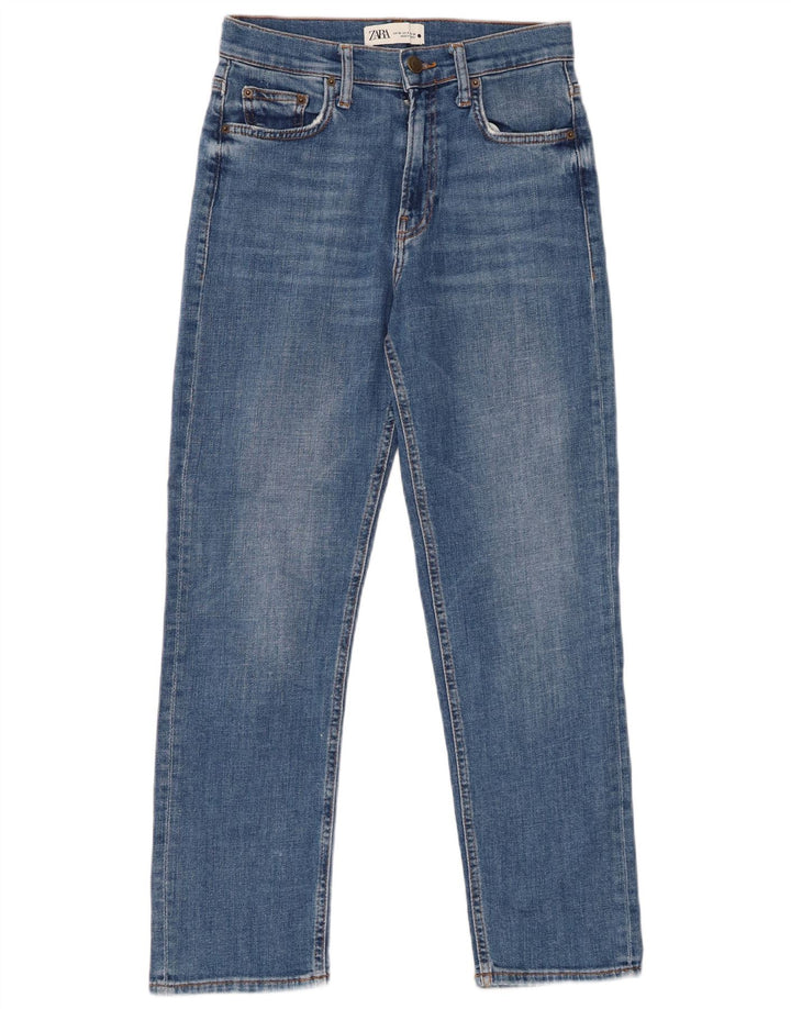 Damskie proste dżinsy ZARA EU 38 Small W28 L27 Niebieskie