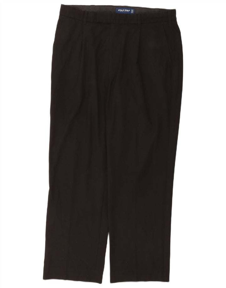 Męskie spodnie Chino Ralph Lauren W36 L32 Czarny poliester
