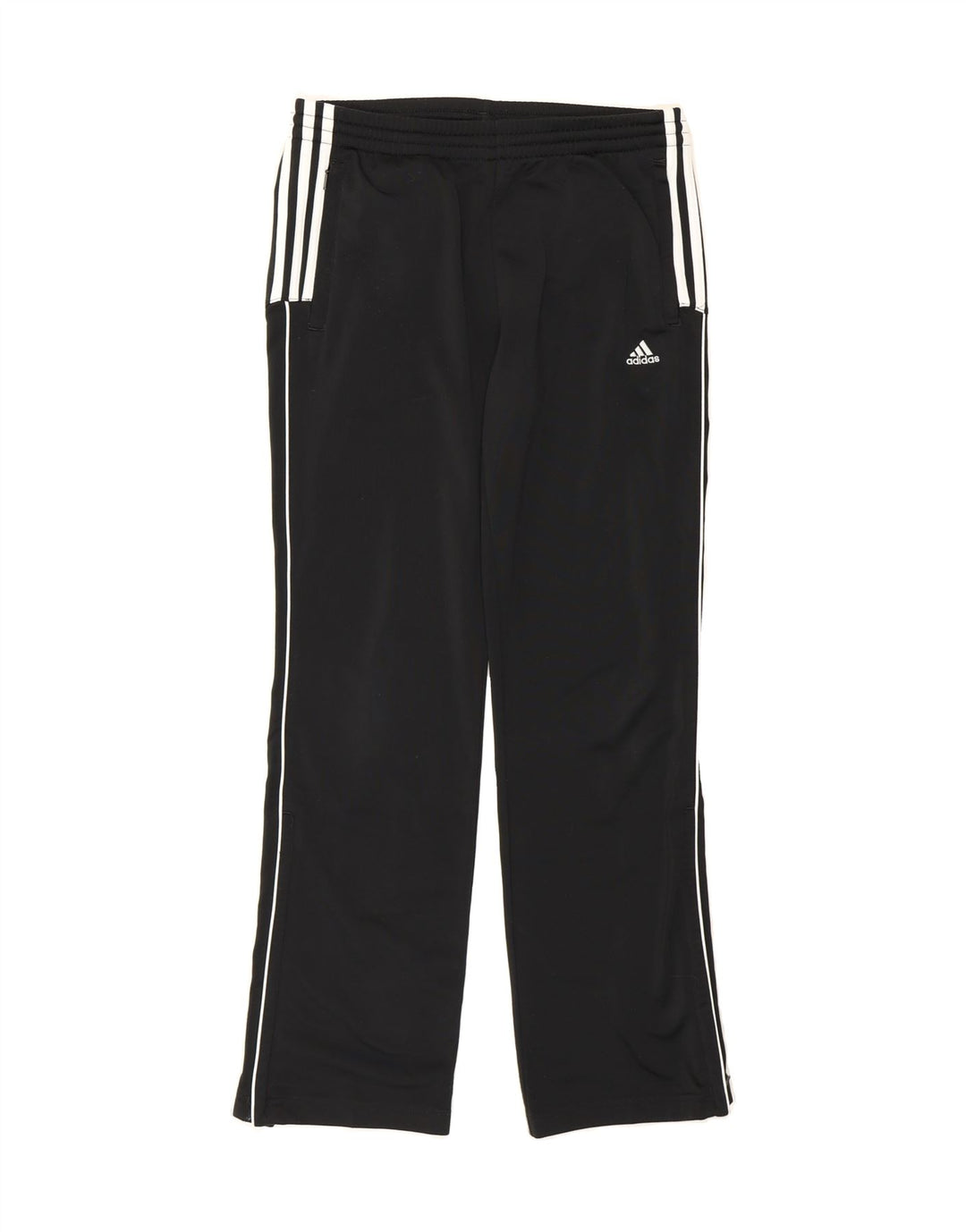 ADIDAS Boys Tracksuit Trousers 13-14 Years  Black Polyester Vintage Adidas and Second-Hand Adidas from Messina Hembry 